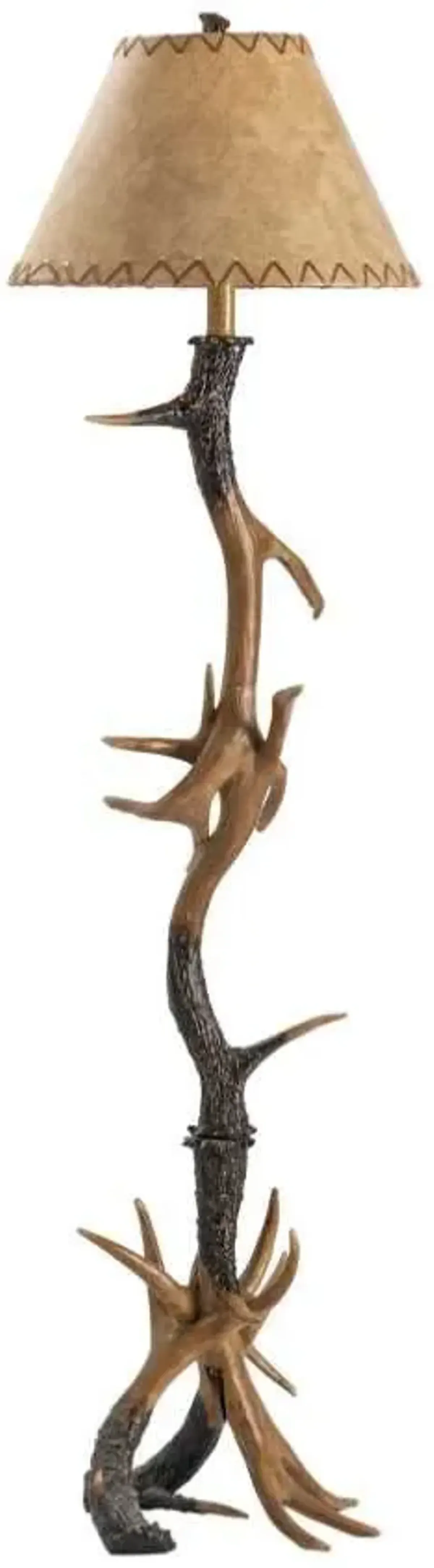 Crestview Trophy Natural Antler Floor Lamp