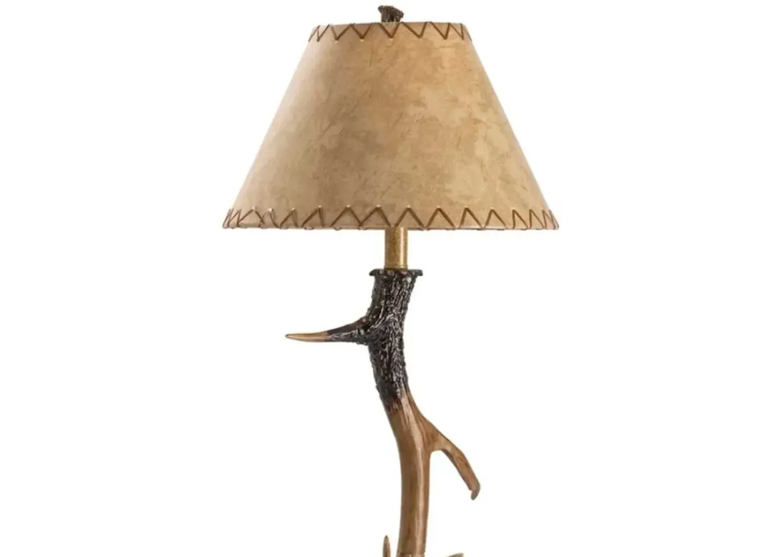 TROPHY NATURAL ANTLER FLOOR LAMP