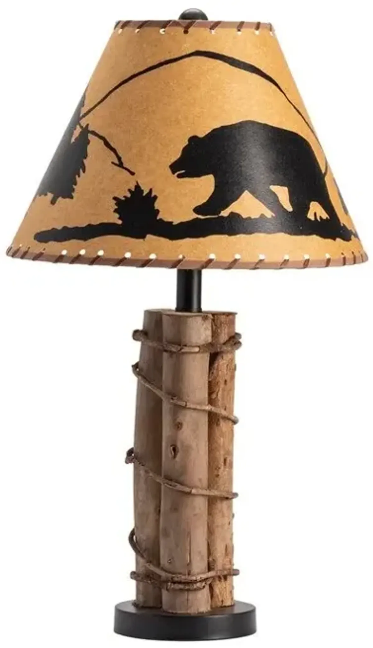 Crestview Bear Walk Black/Brown Table Lamp