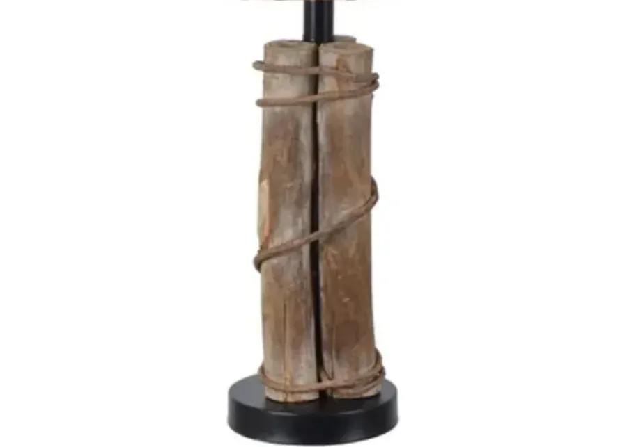 BEAR WALK BLACK/BROWN TABLE LAMP