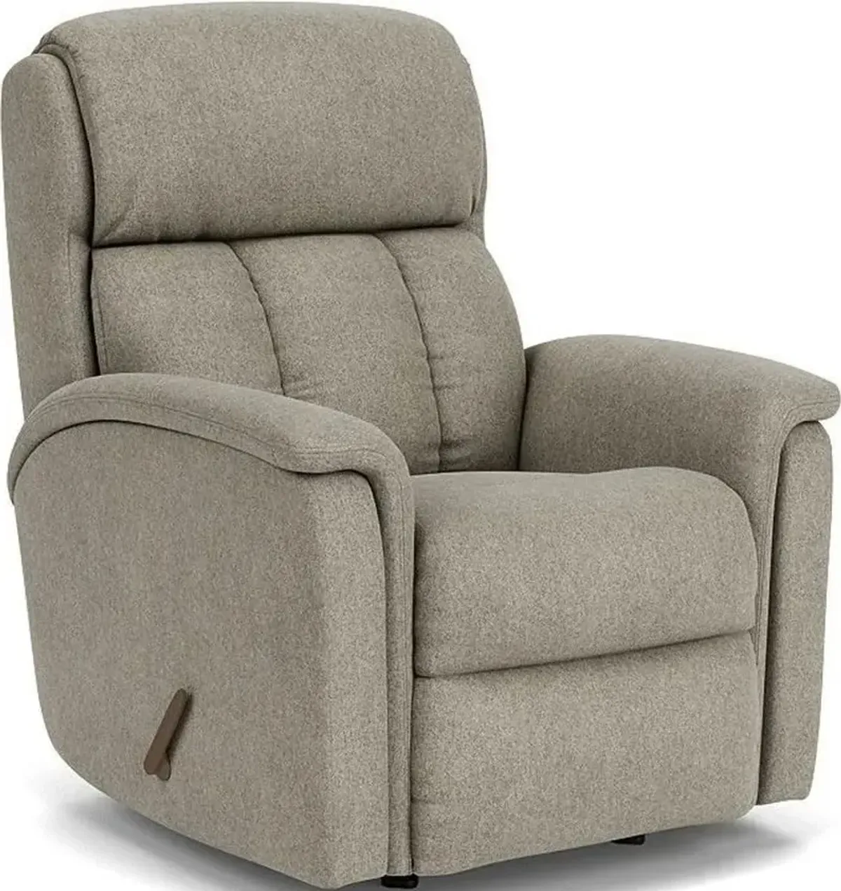 Flexsteel Luna Silver Pebble Manual Recliner