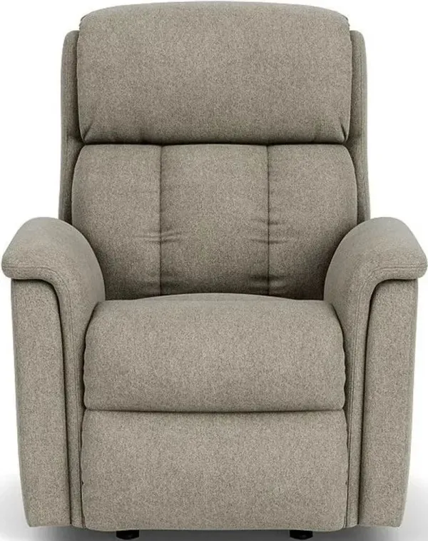 Flexsteel Luna Silver Pebble Manual Recliner