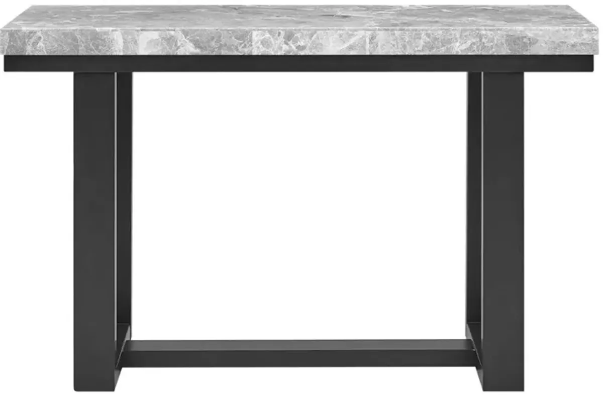 Steve Silver Lucca Gray Marble Sofa Table