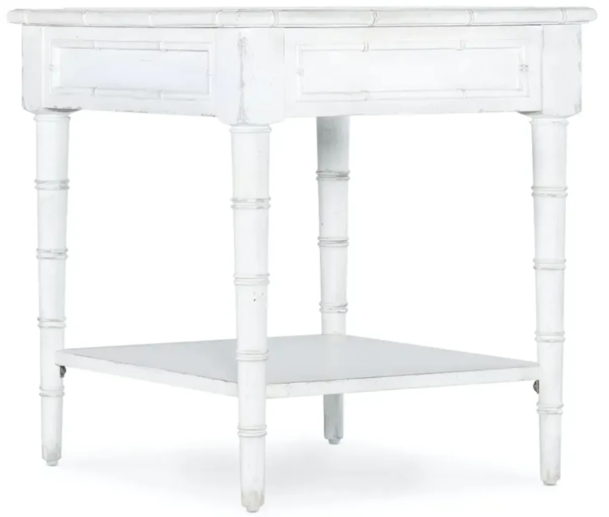 Hooker Furniture Charleston 1-Drawer White End Table