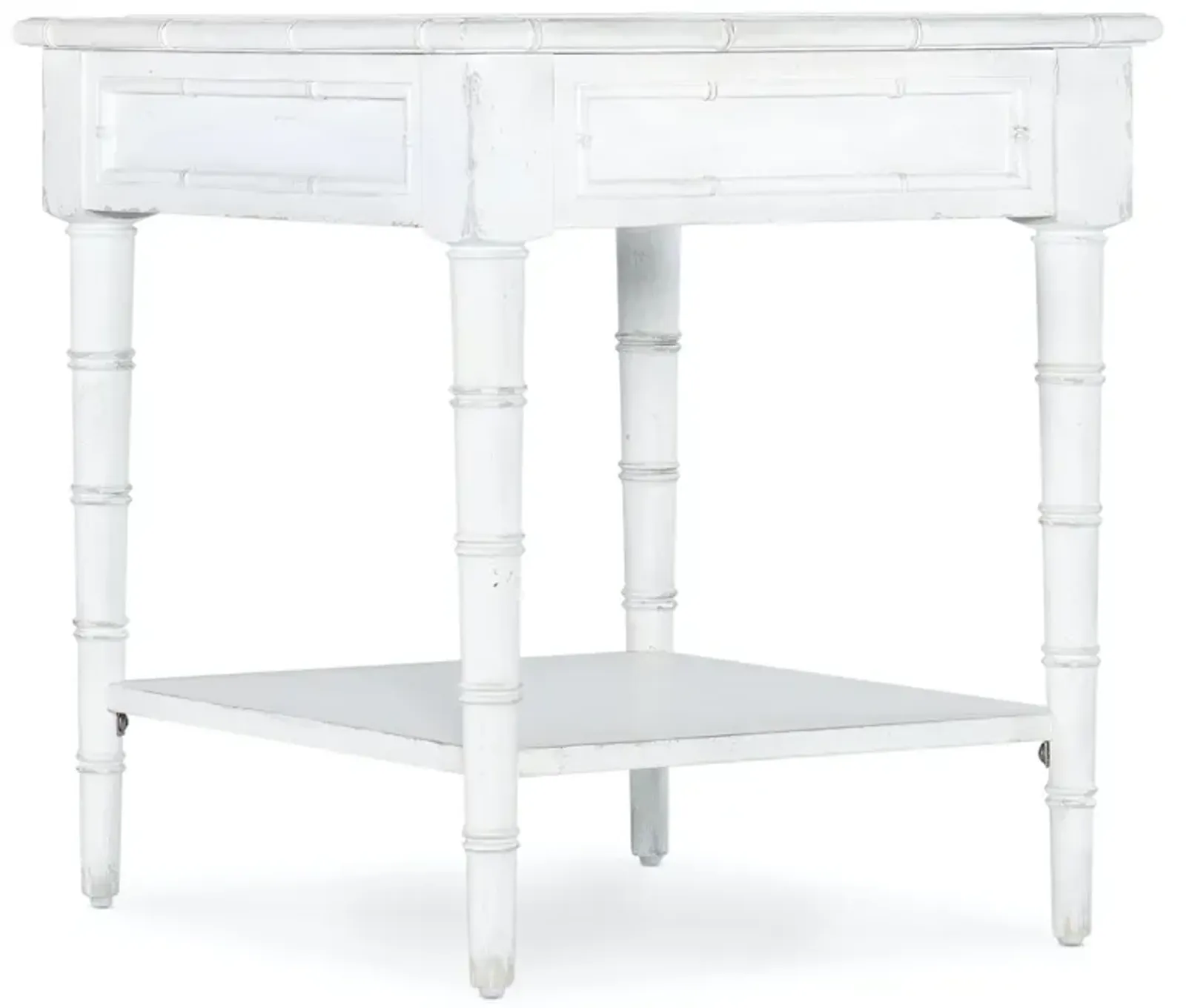 Hooker Furniture Charleston 1-Drawer White End Table