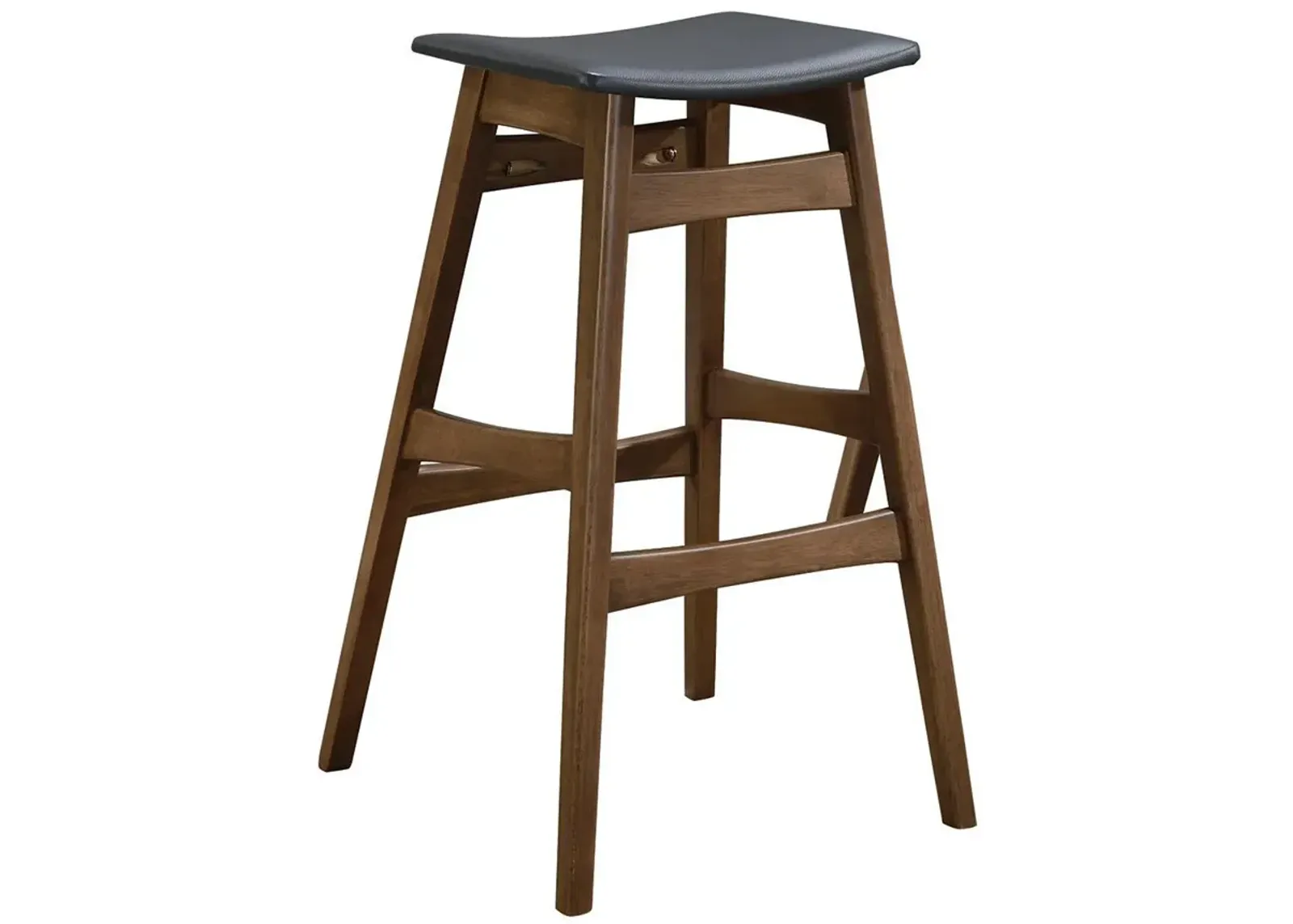 Coaster Finnick Cushioned Backless Bar Stool Walnut