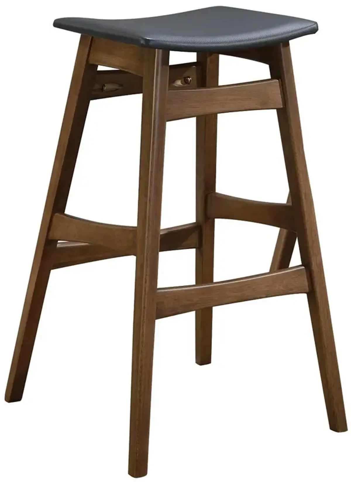 Coaster Finnick Cushioned Backless Bar Stool Walnut