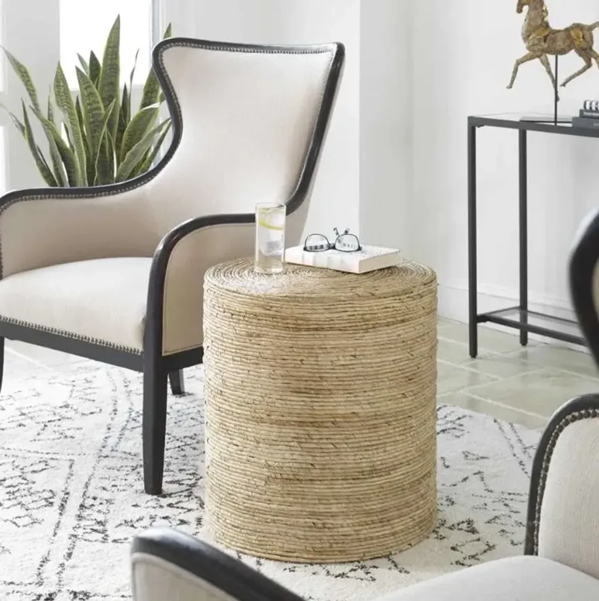 Uttermost Rora Natural Round Accent Table