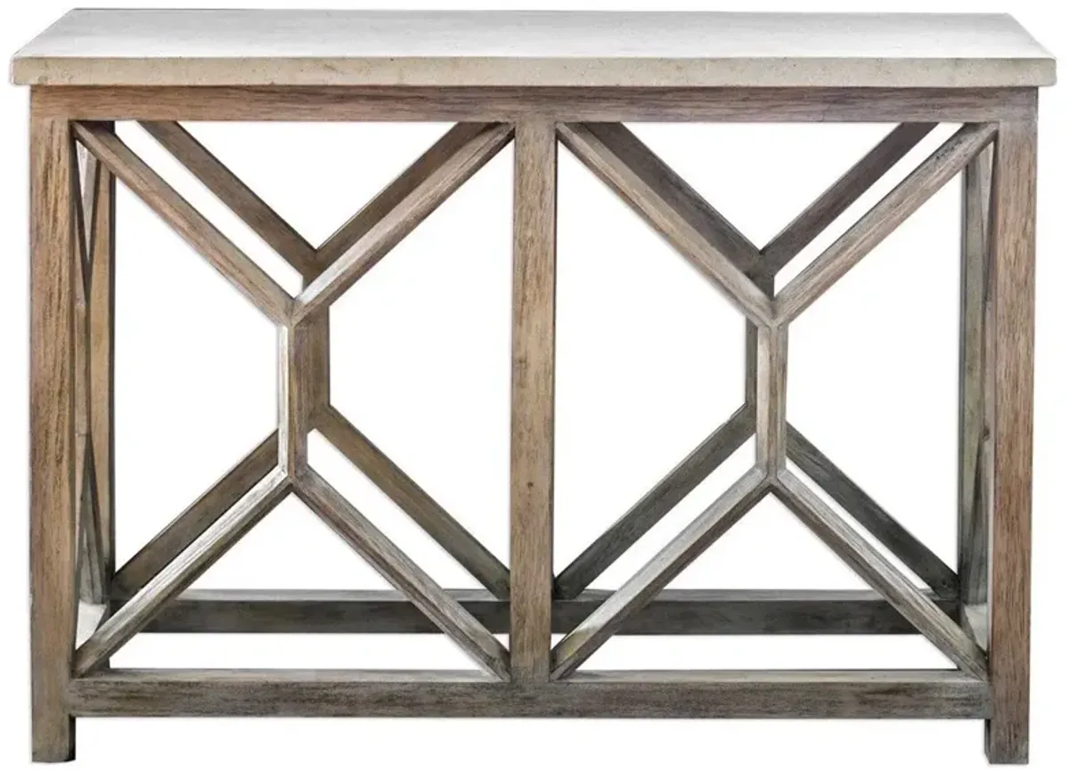 Uttermost Catali Ivory Console Table