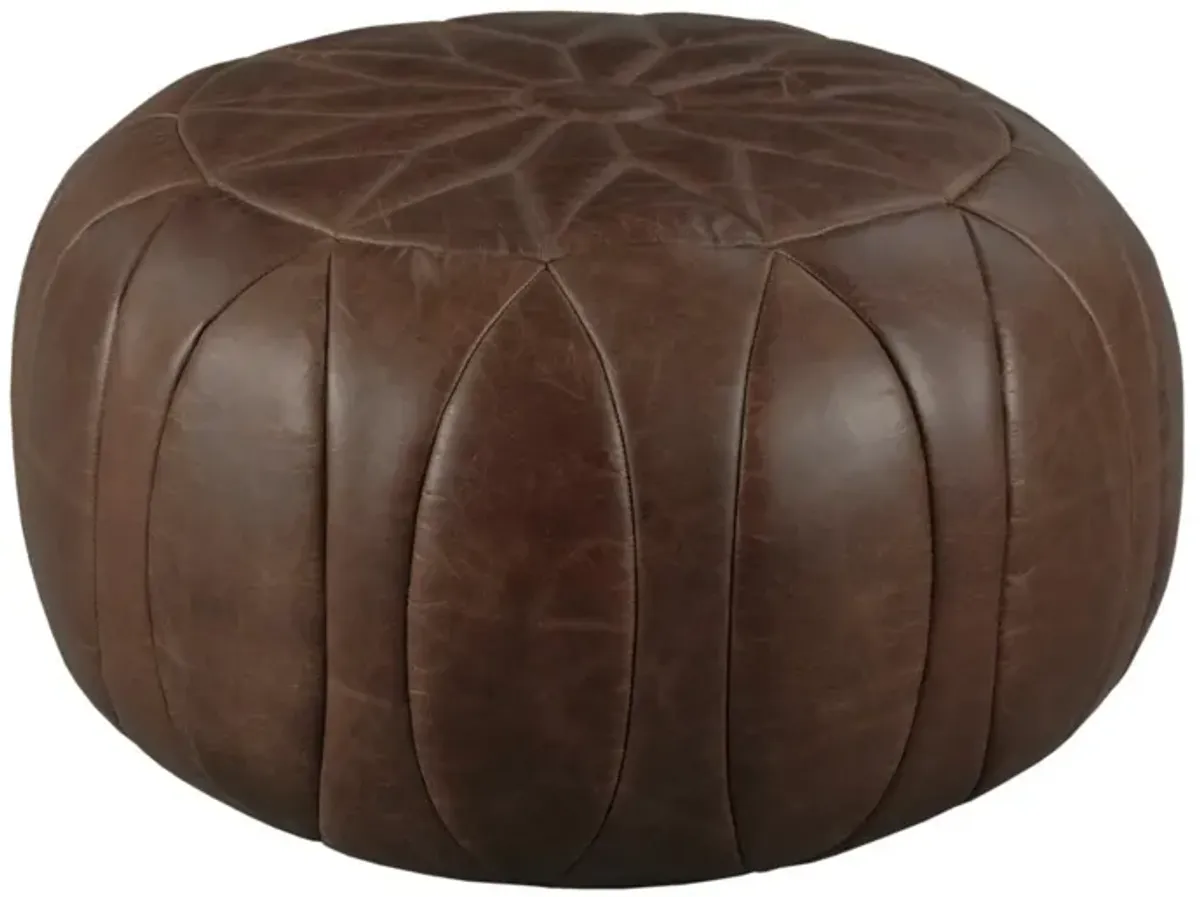 Hammary Hidden Treasures Round Sunburst Pouf