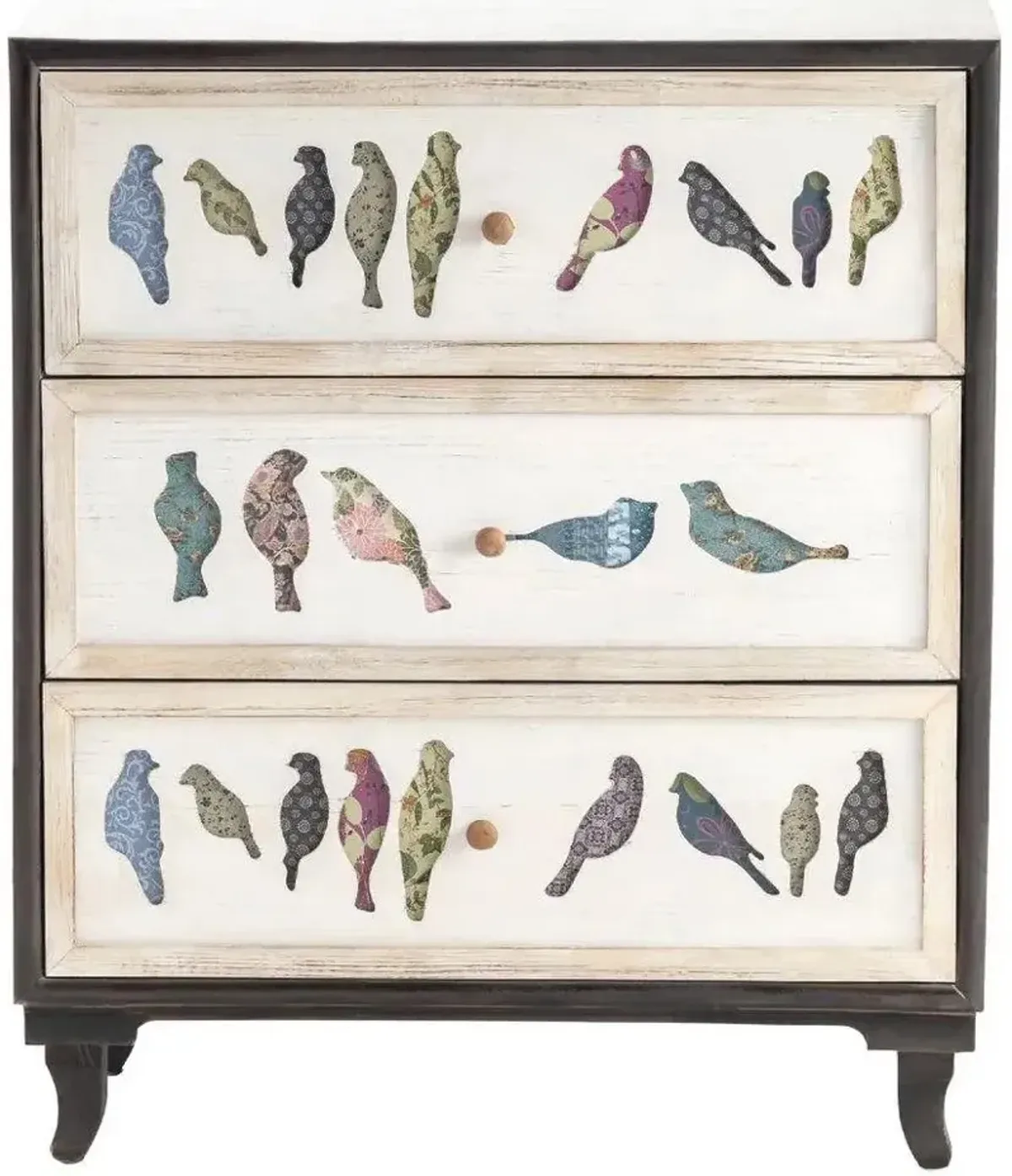 Crestview Birds On a Wire Painted Chest