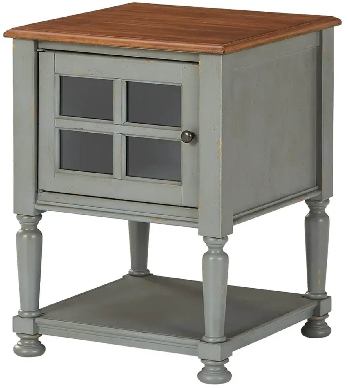 Mirimyn Gray/Brown Accent Cabinet