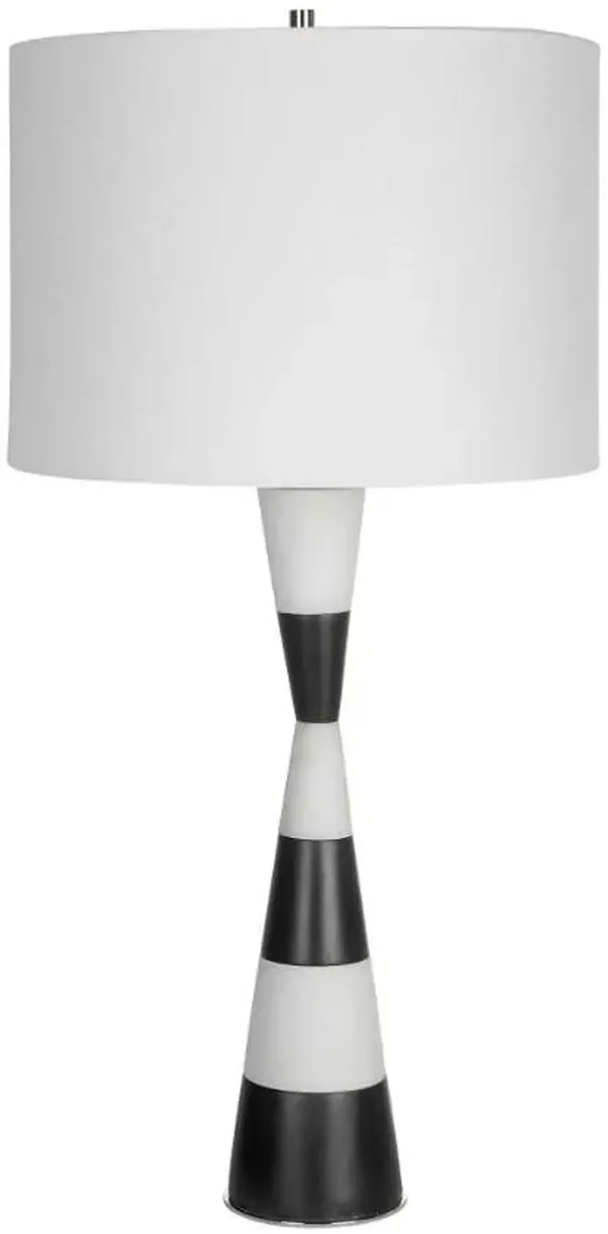 Uttermost Bandeau Black/White Table Lamp