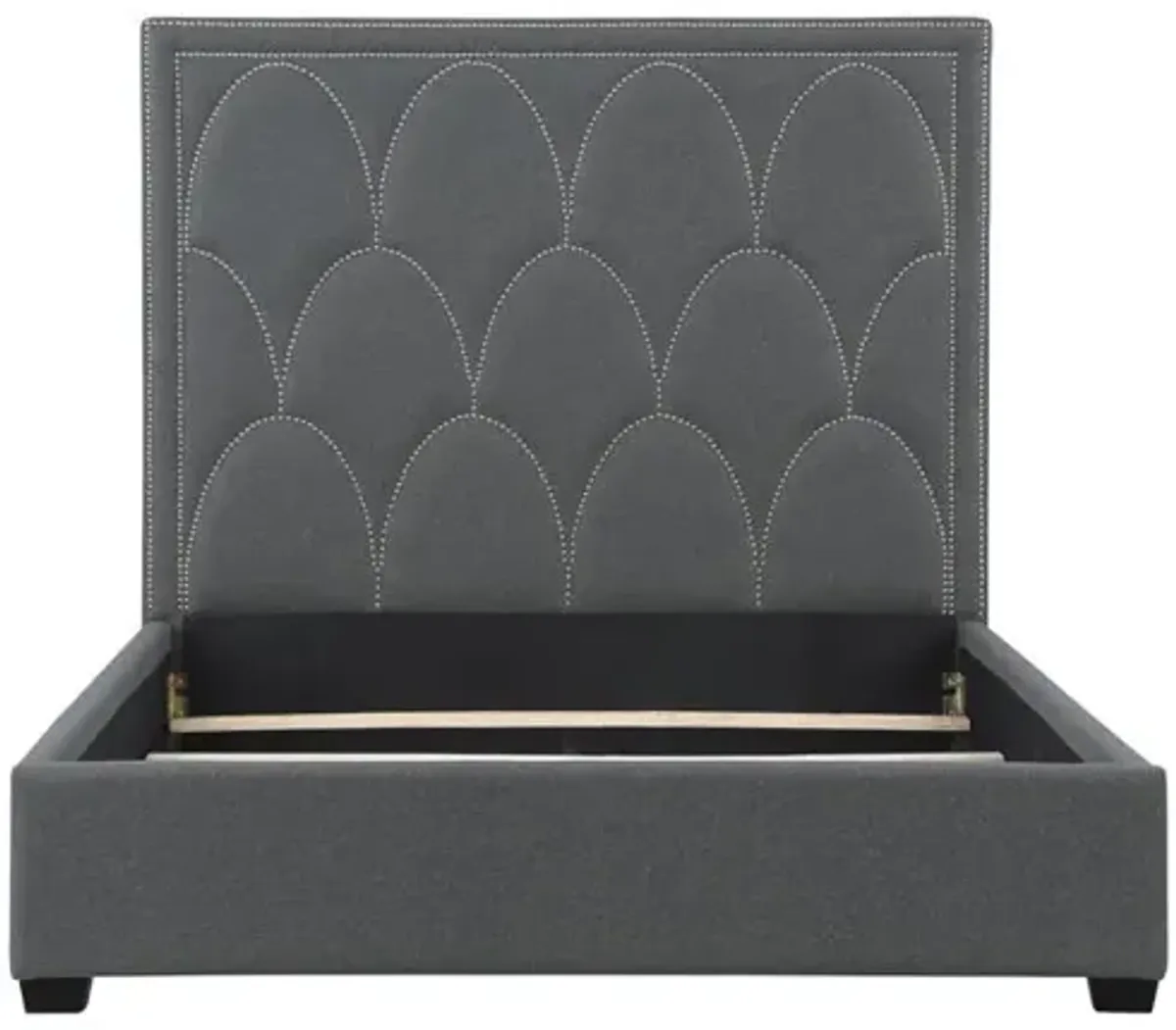 Coaster Bowfield Upholstered King Panel Bed Charcoal