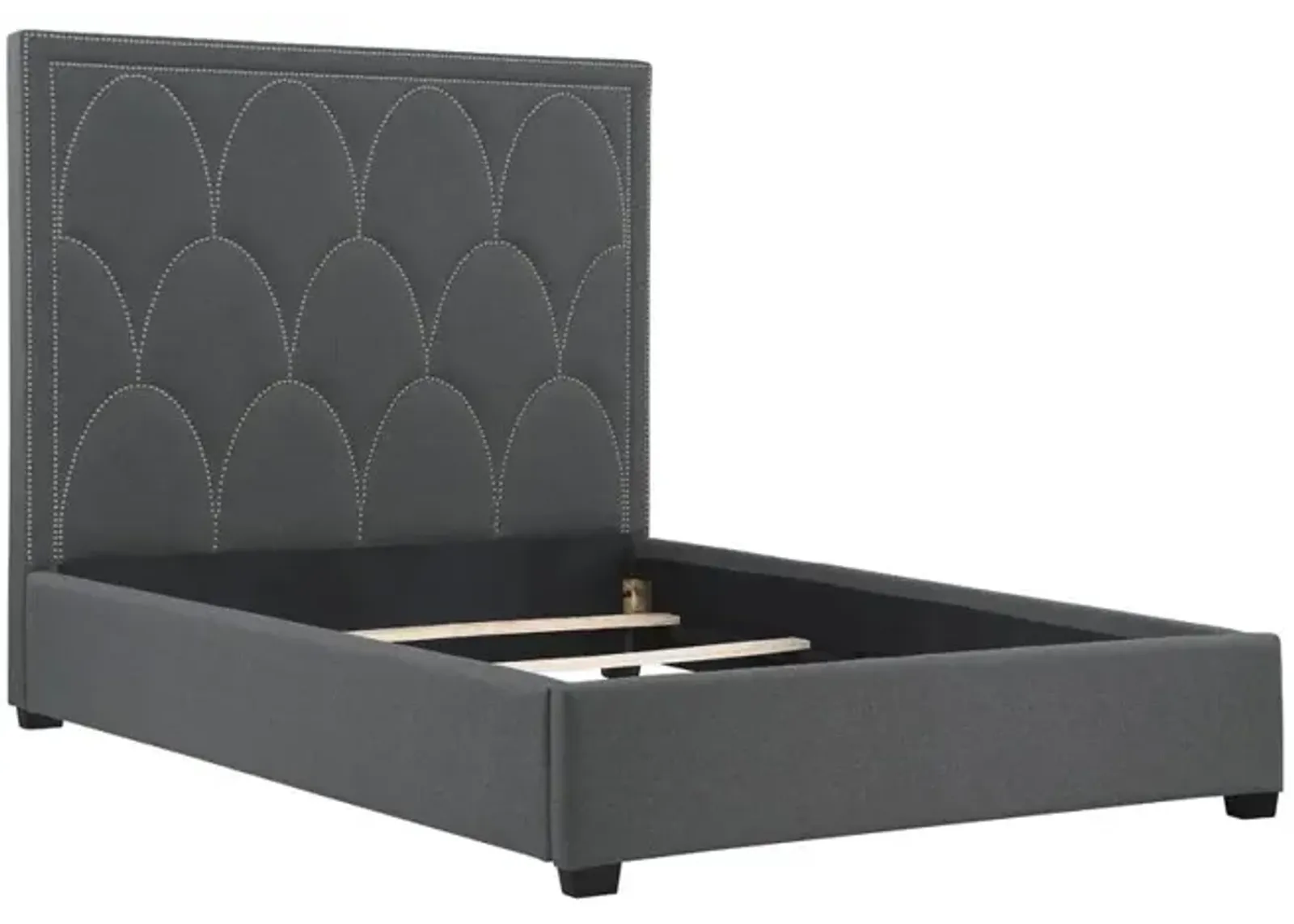 Coaster Bowfield Upholstered King Panel Bed Charcoal