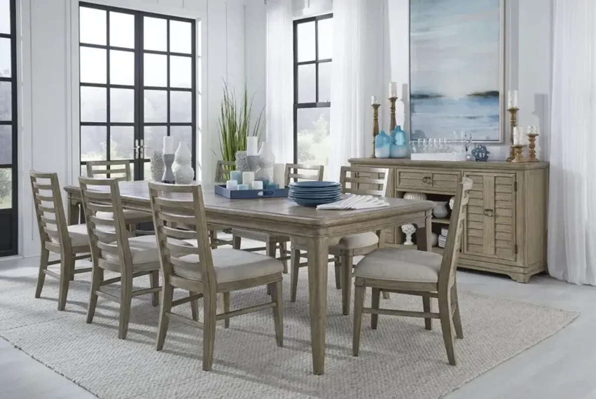 MEADOWBROOK SAND RECTANGULAR LEG DINING TABLE