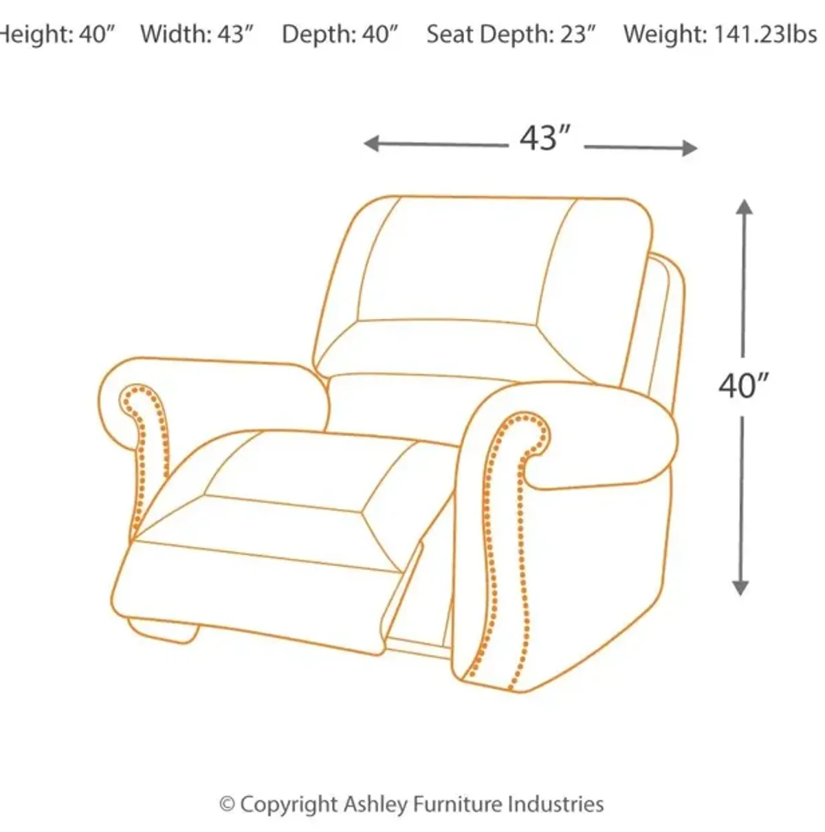 Ashley Larkinhurst Earth Rocker Recliner