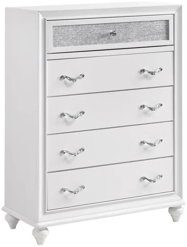 Coaster Barzini 5-Drawer Bedroom Chest White