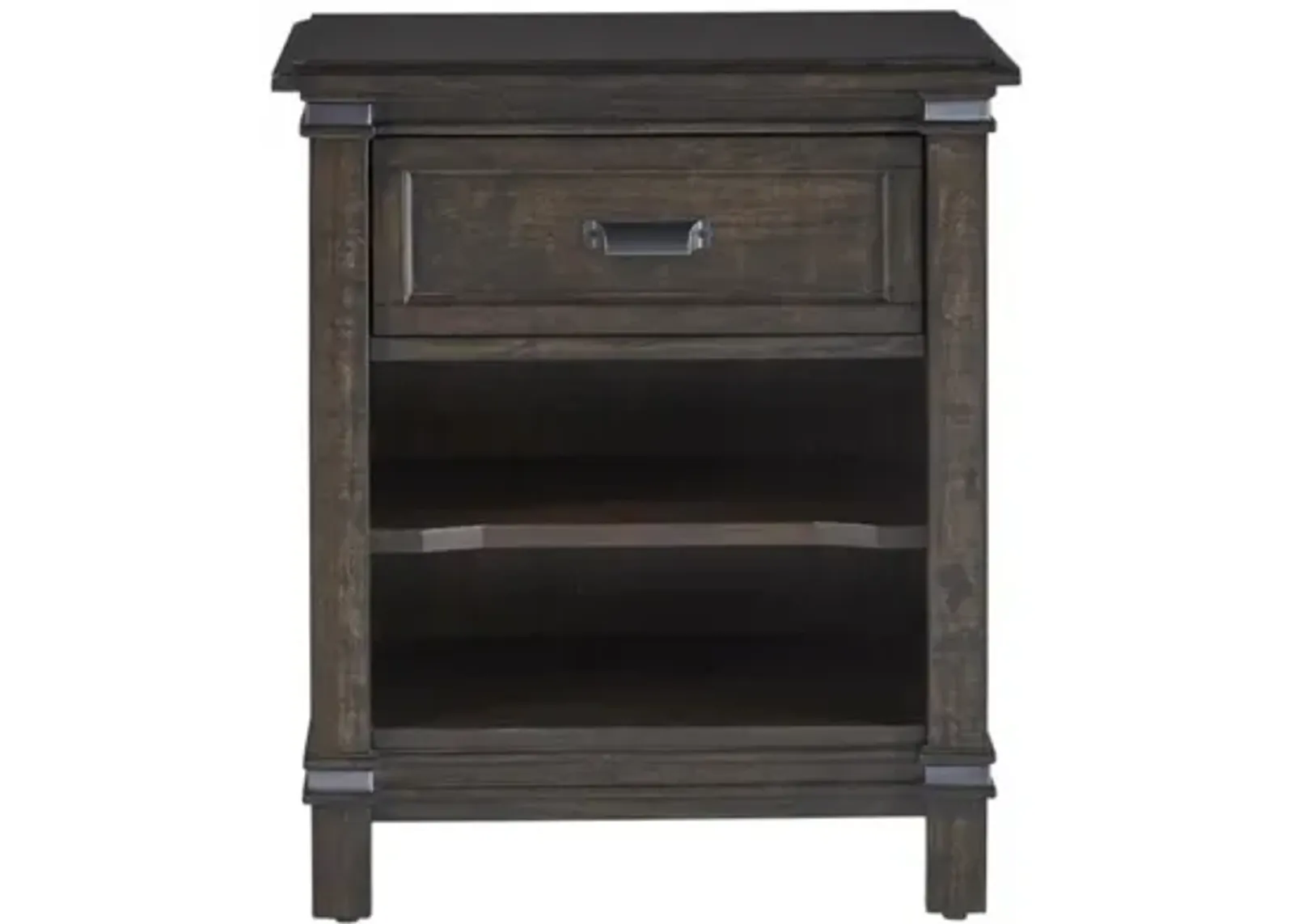 American Woodcrafters Farmwood Whiskey Barrell 1-Drawer Nightstand