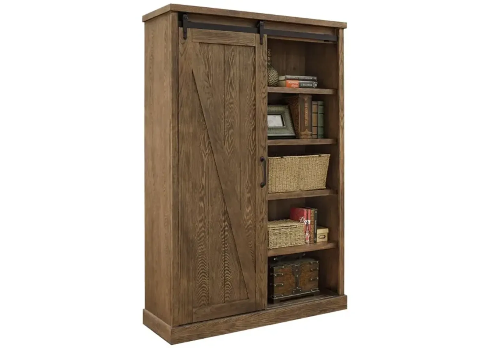 Martin Furniture Avondale Weathered Oak Bookcase