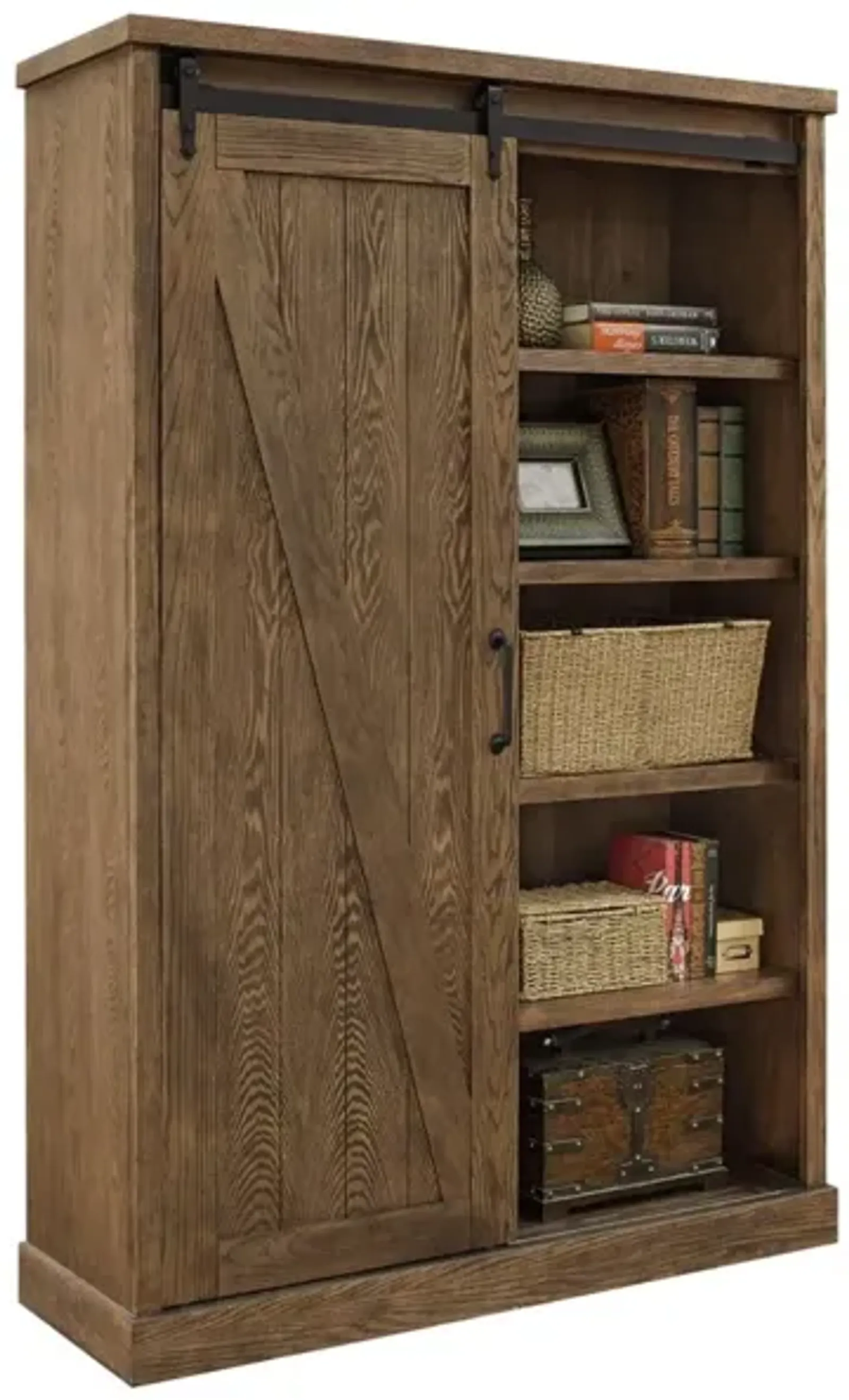 Martin Furniture Avondale Weathered Oak Bookcase