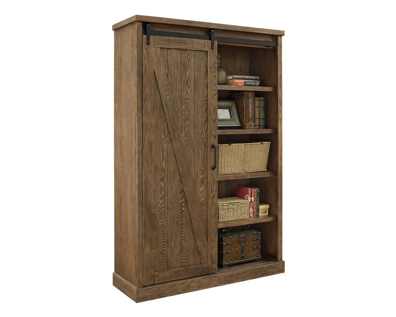 AVONDALE WEATHERED OAK BOOKCASE