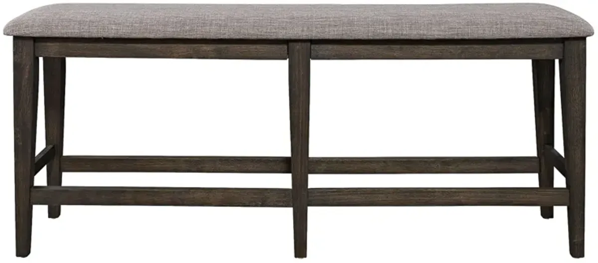 Liberty Furniture Double Bridge Dark Chestnut Counter Bench