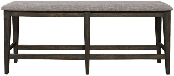 Liberty Furniture Double Bridge Dark Chestnut Counter Bench