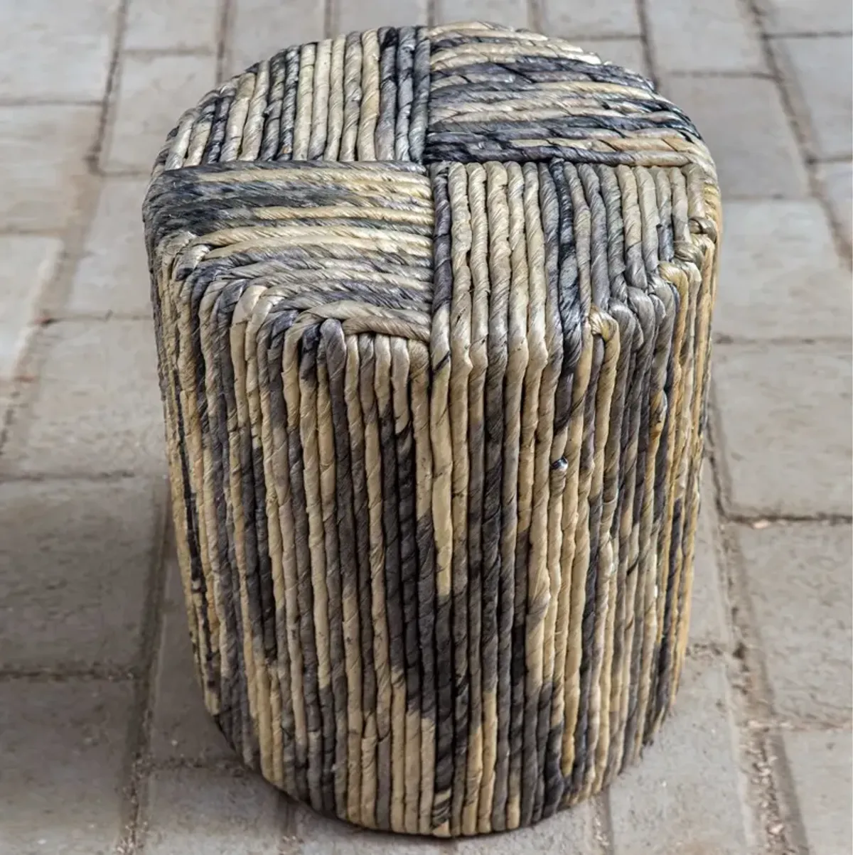 Uttermost Sunda Gray/Natural Accent Stool