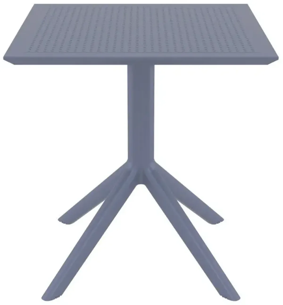 Compamia 27 Inch Outdoor Sky Square Dining Table Dark Gray