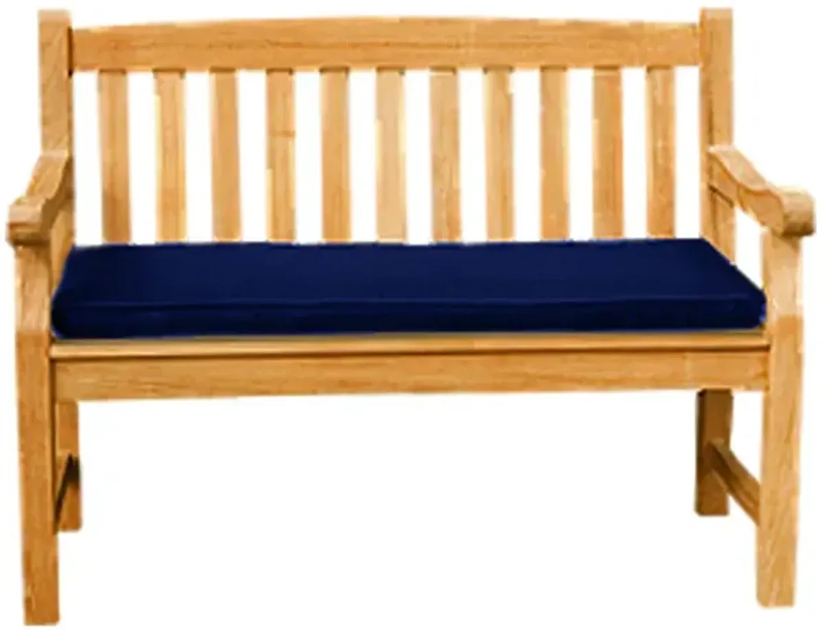 Royal Teak Two-Seater Outdoor Navy Cushion