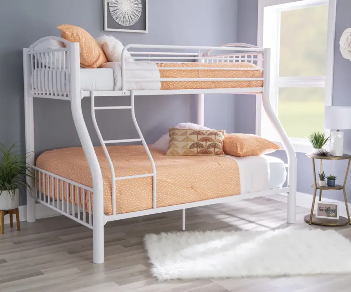 Powell Heavy Metal Twin Full Bunk Bed