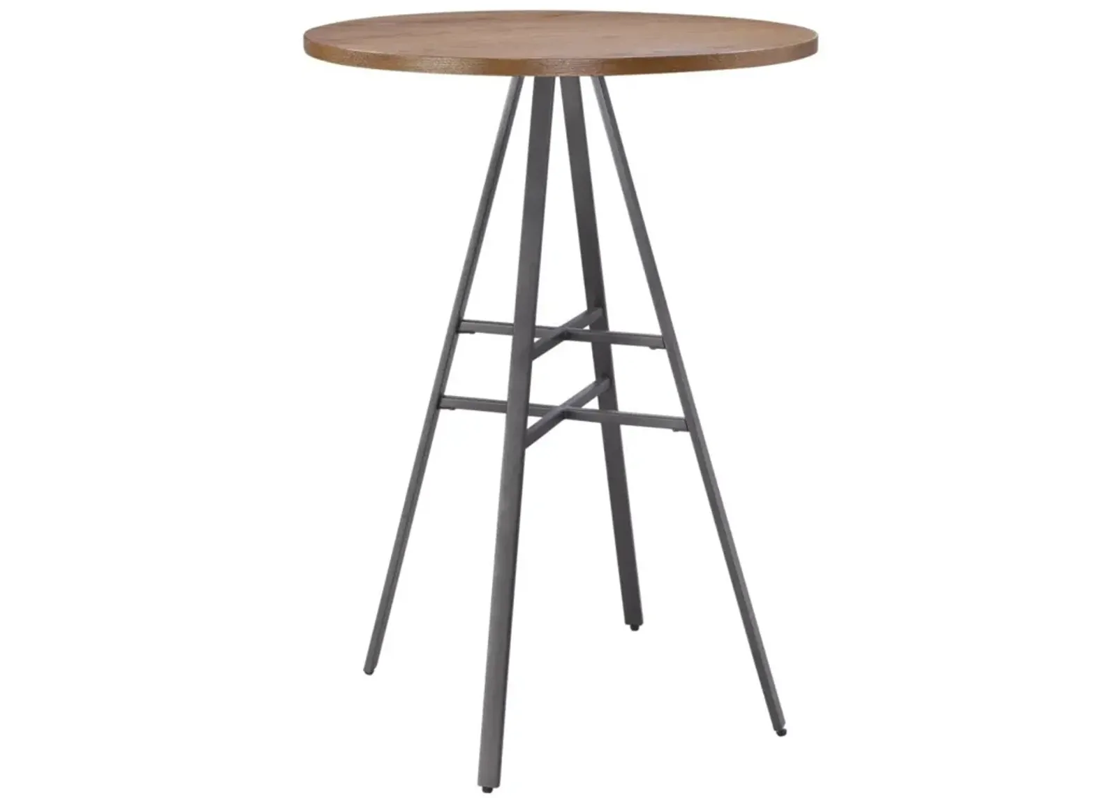 American Woodcrafters Filmore Grey/Gold Oak Bar Stools & Table Set