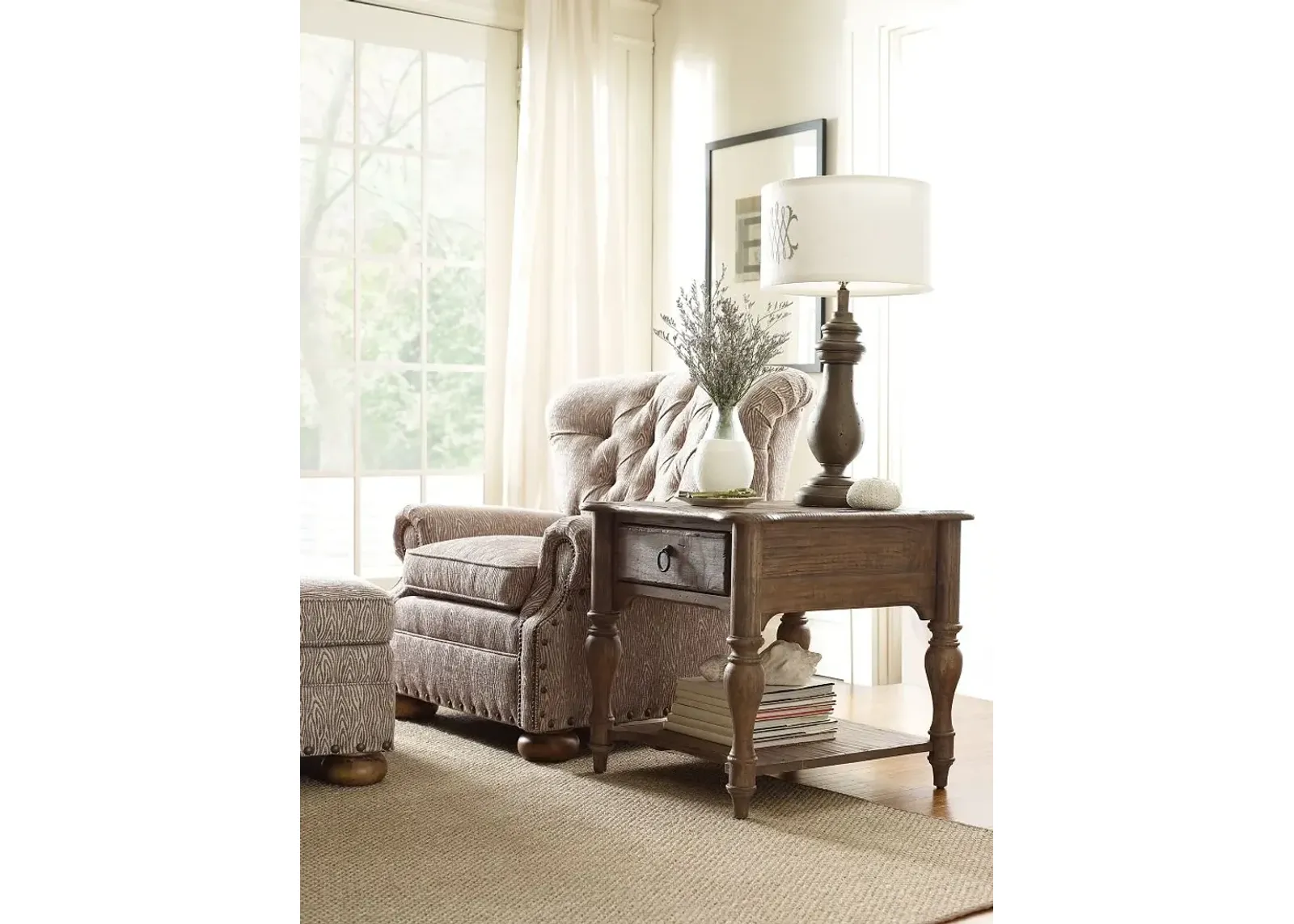 Kincaid Weatherford End Table Weatherford Heather