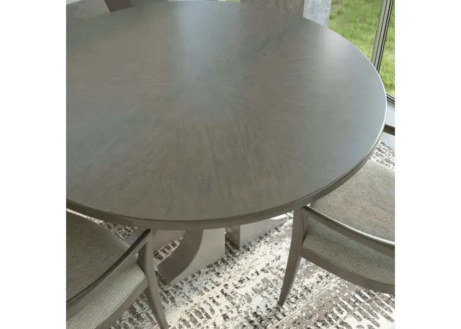 AQUEDUCT DINING TABLE IN ARGENTO (MEDIUM GREY WOOD FINISH)