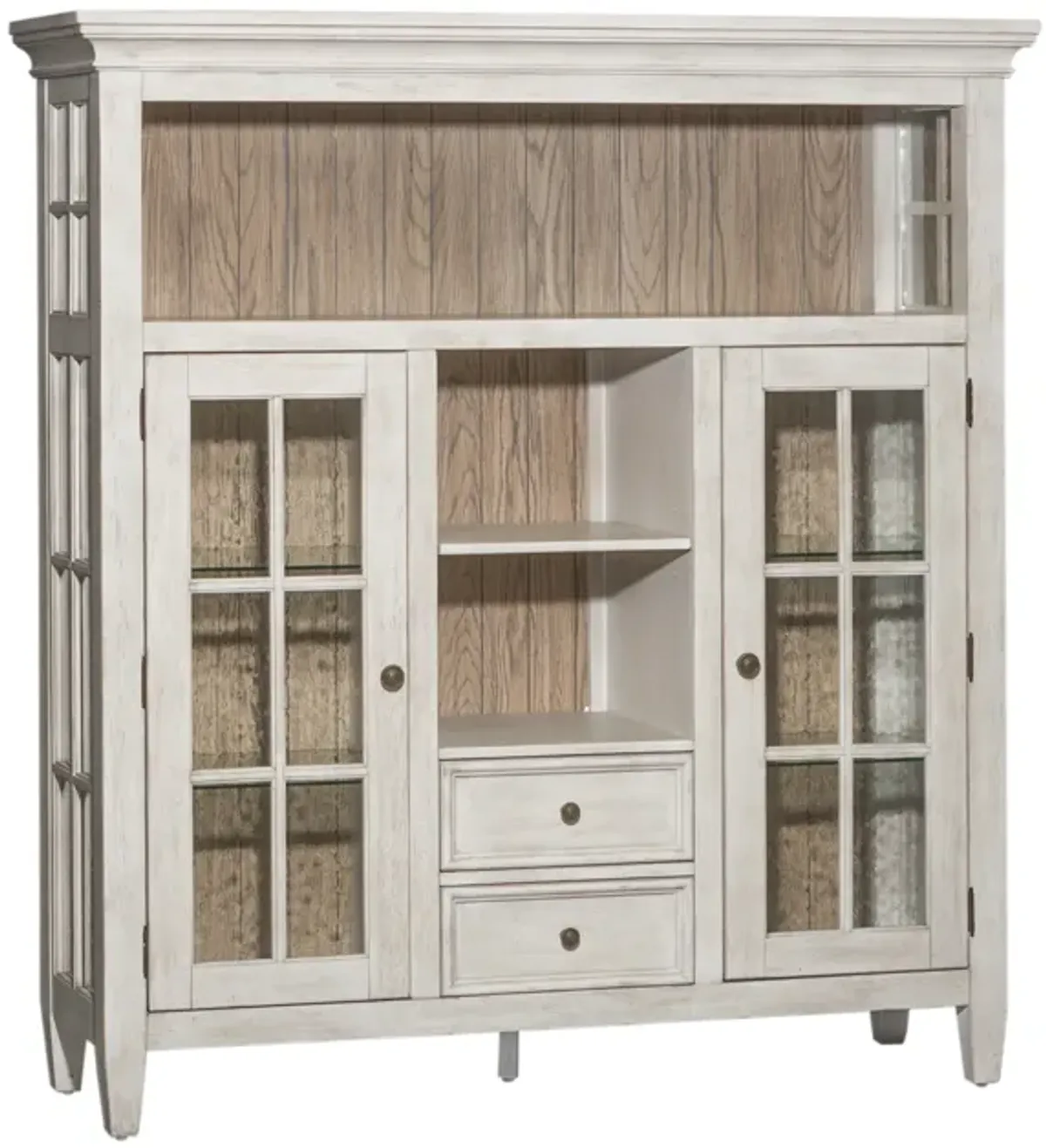 Liberty Furniture Heartland Antique White Display Cabinet