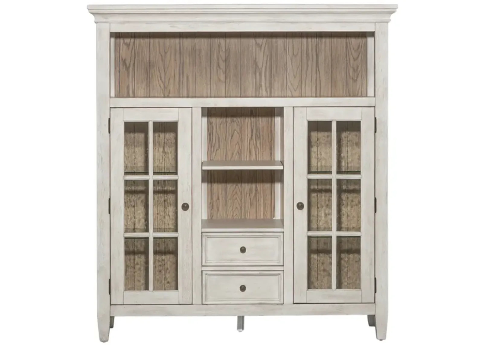 Liberty Furniture Heartland Antique White Display Cabinet