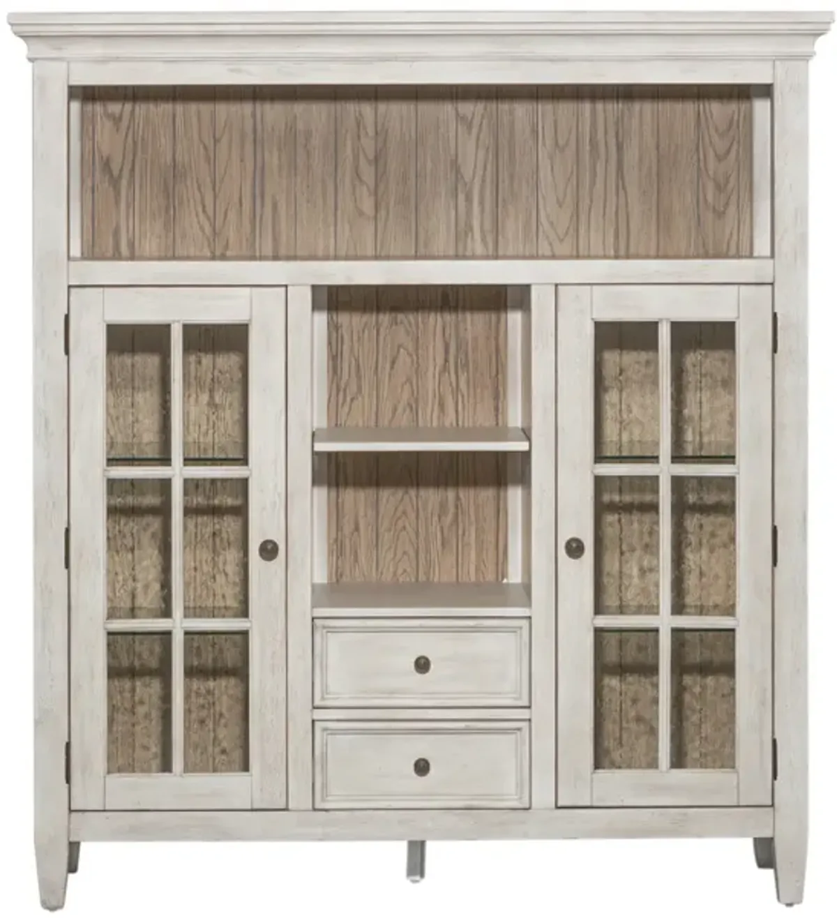 Liberty Furniture Heartland Antique White Display Cabinet