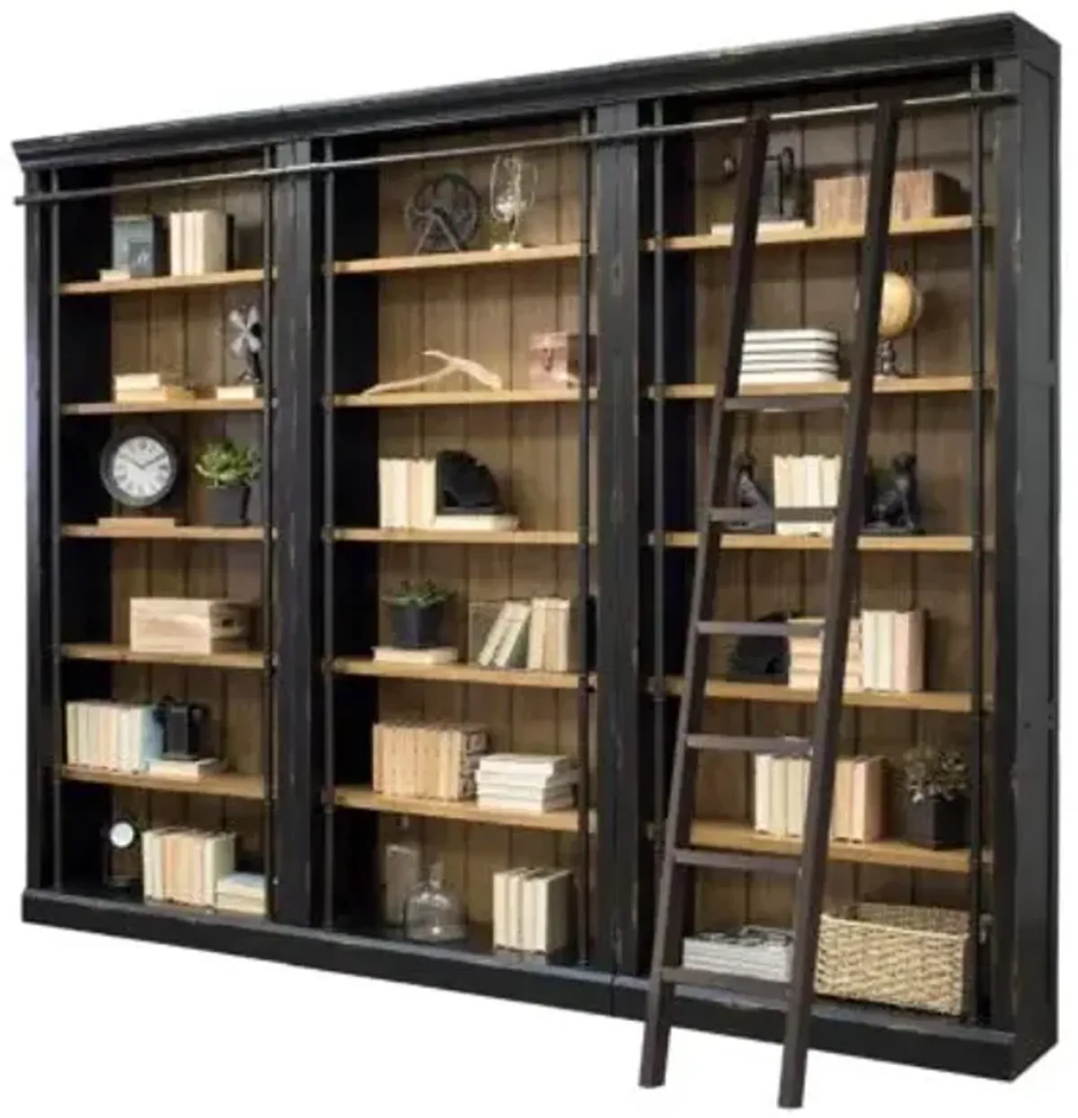 Martin Furniture Toulouse Aged Ebony 94 Inch Tall Bookcase