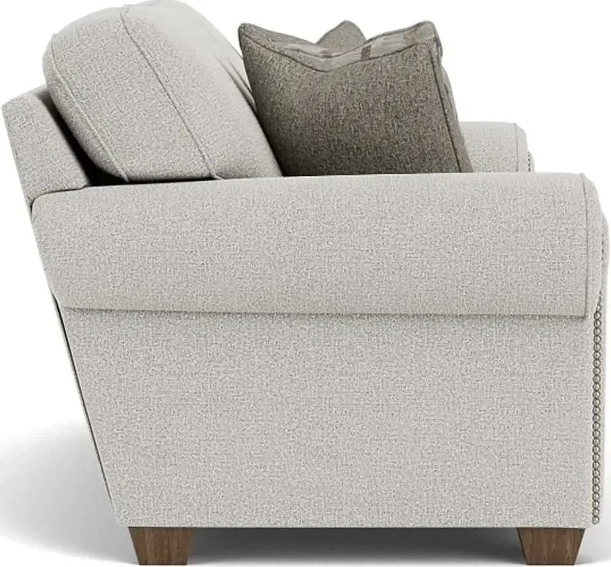 Flexsteel Carson Silver Glacier Fabric Loveseat