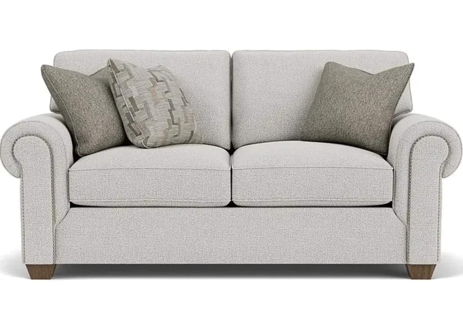 Flexsteel Carson Silver Glacier Fabric Loveseat