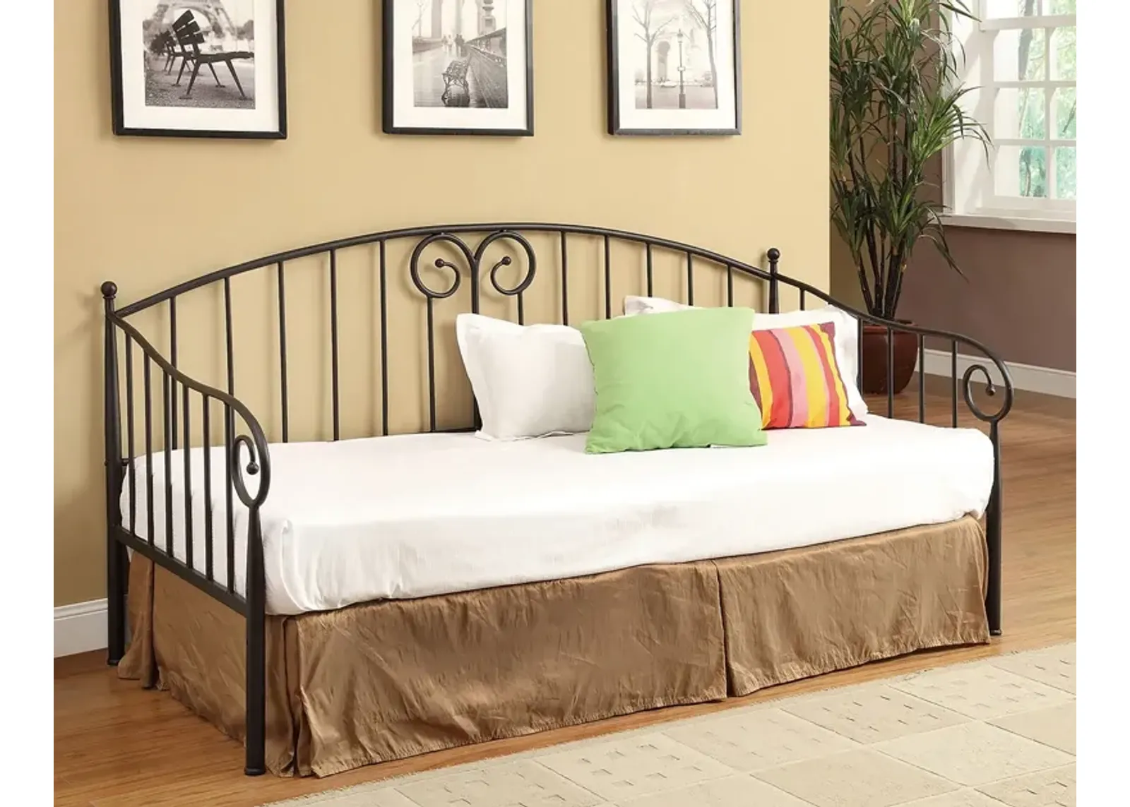 Grover Metal Twin Daybed Black