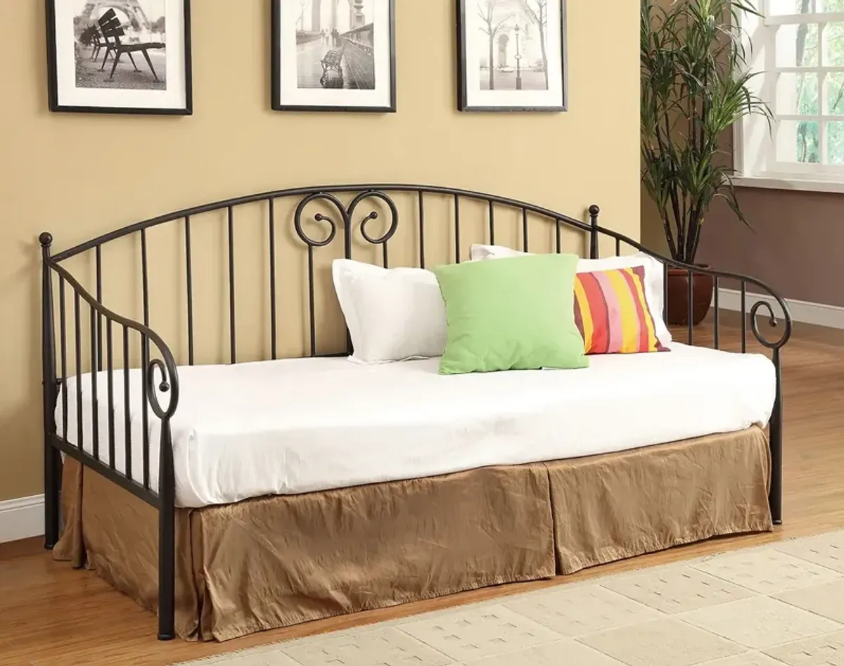 Coaster Grover Metal Twin Daybed Black