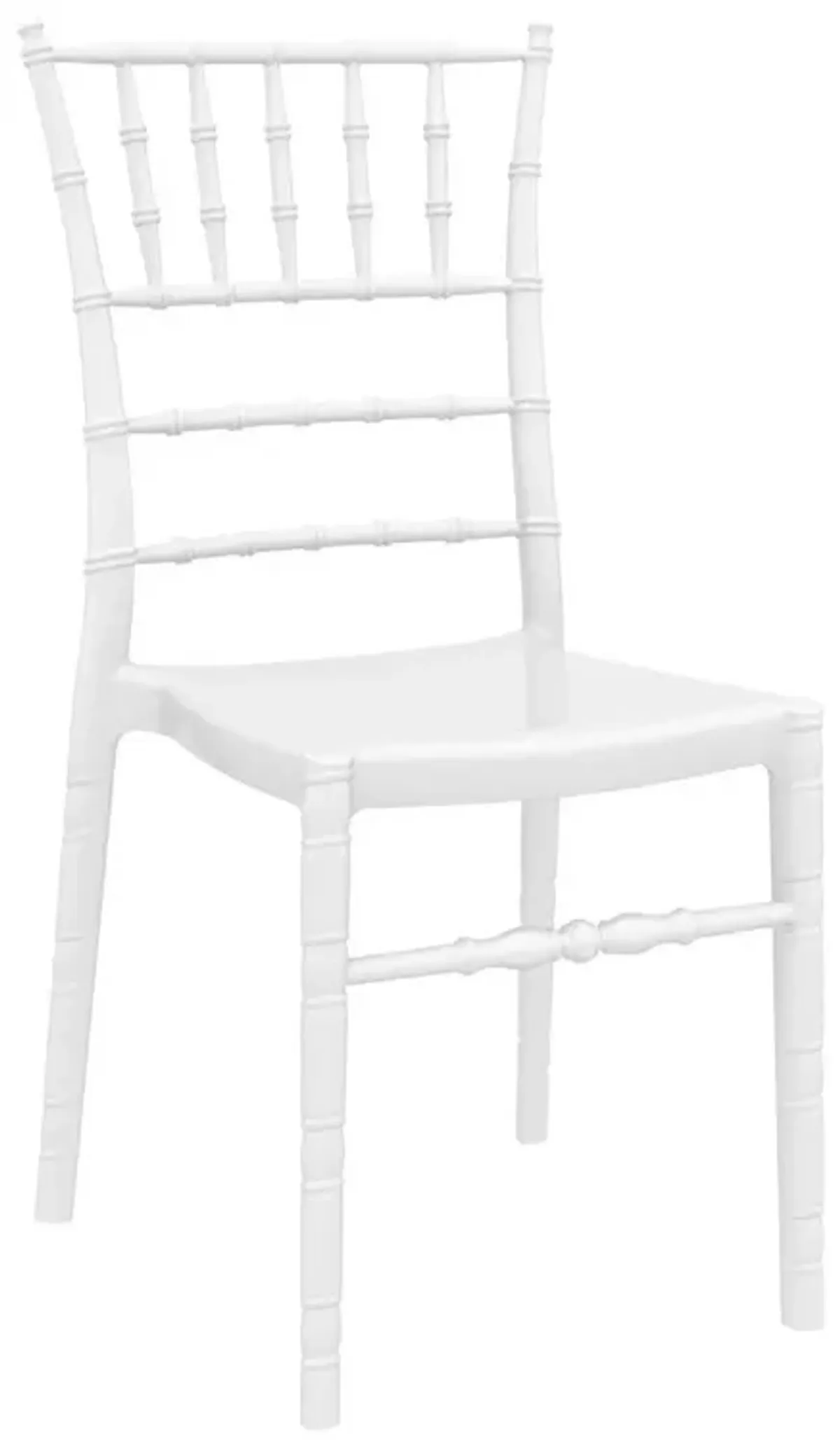 Compamia Chiavari Polycarbonate Dining Chair Glossy White