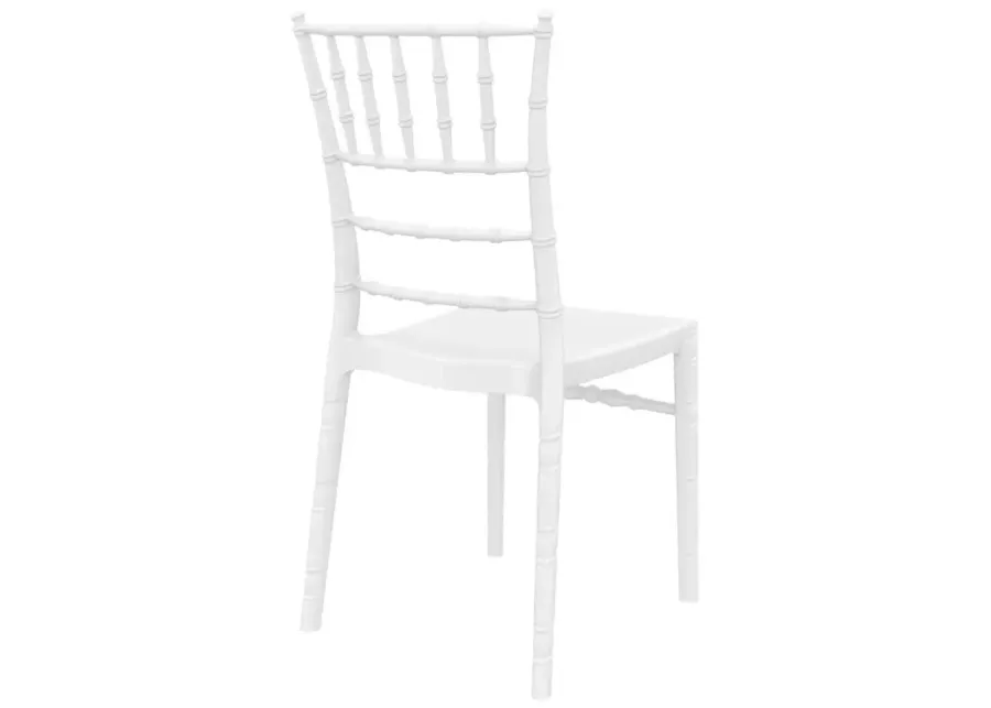 CHIAVARI POLYCARBONATE DINING CHAIR GLOSSY WHITE