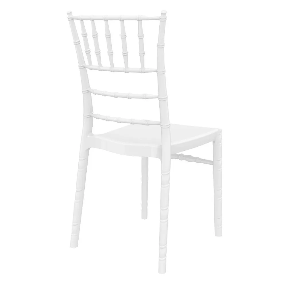 CHIAVARI POLYCARBONATE DINING CHAIR GLOSSY WHITE