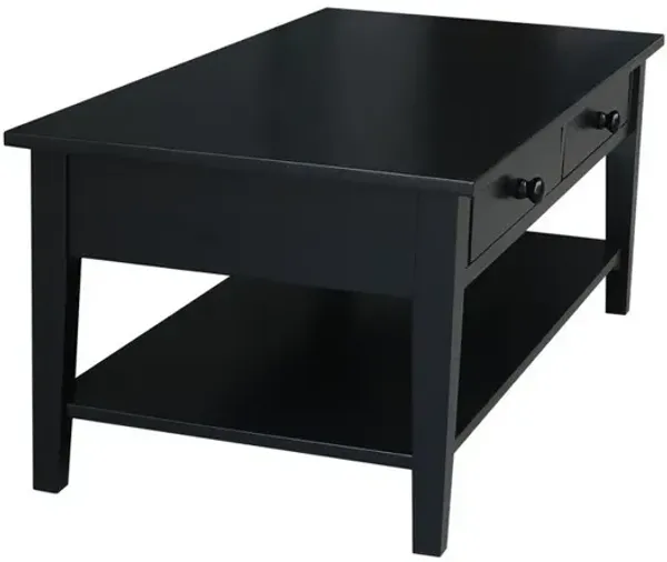 John Thomas Destinations Spencer Coffee Table in Black