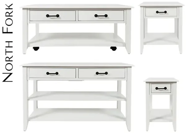 Jofran North Fork Chairside Table White