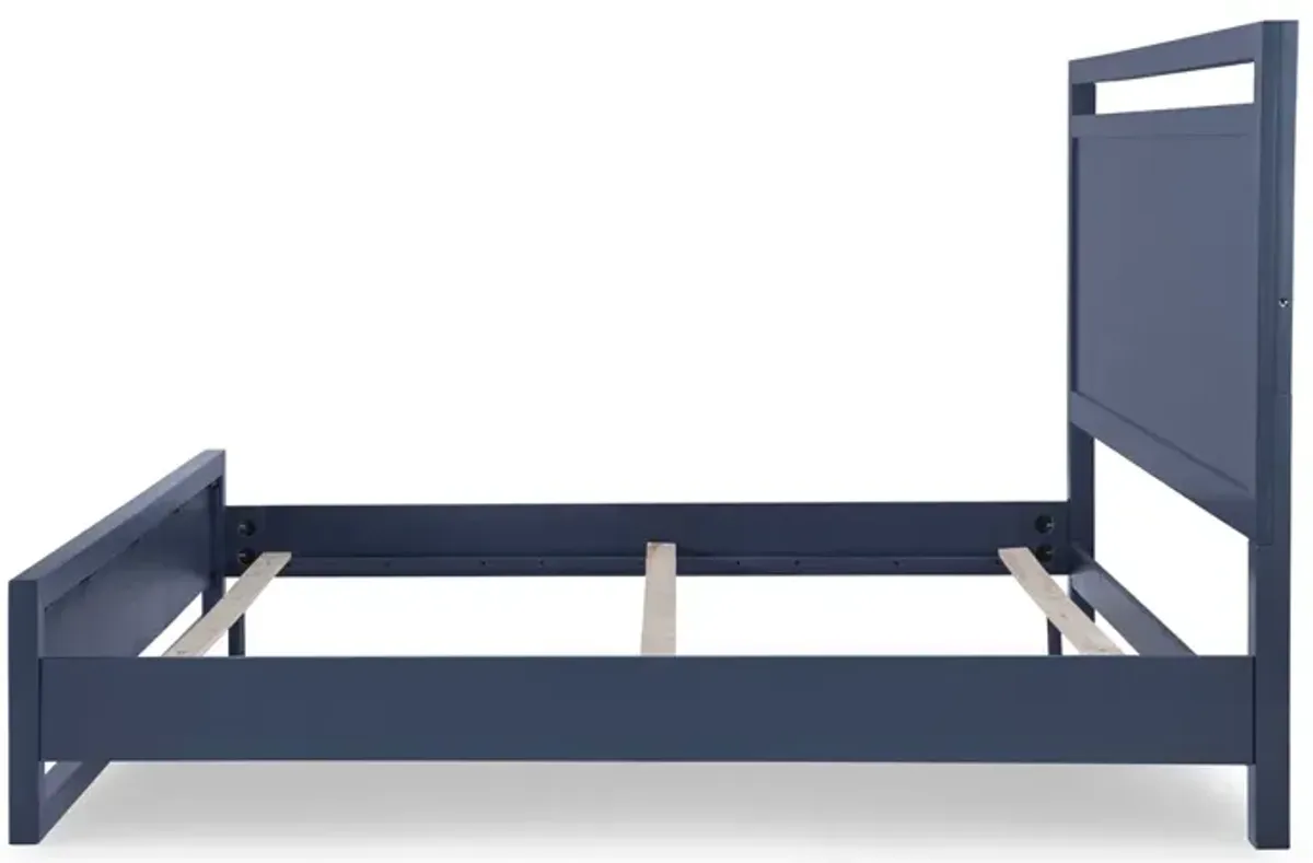 COMPLETE PANEL BED KING BLUE FINISH - SUMMERLAND INKWELL