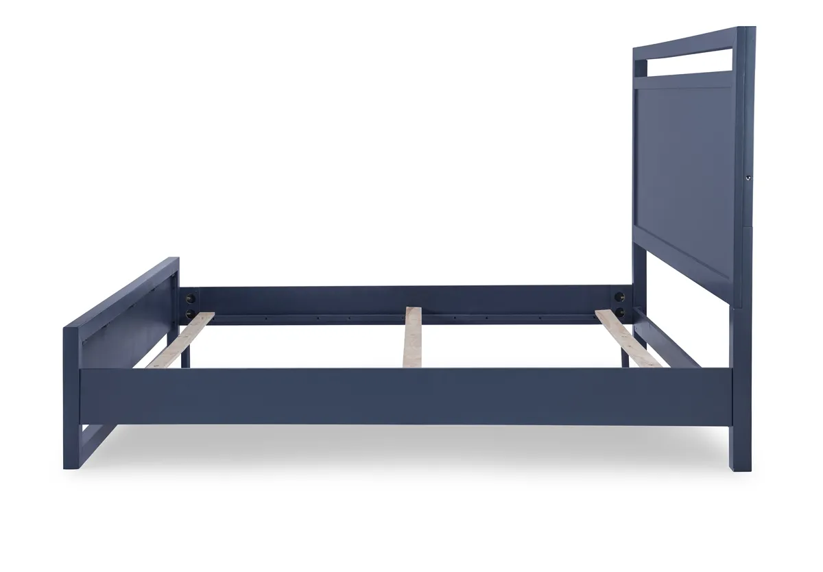 COMPLETE PANEL BED KING BLUE FINISH - SUMMERLAND INKWELL